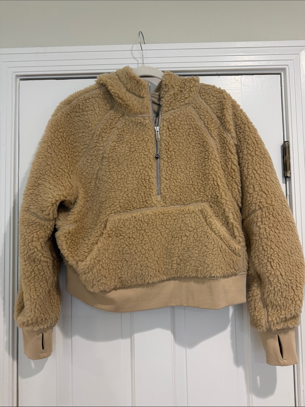 lululemon athletica Kids Camel Sherpa Half-Zip Pullover